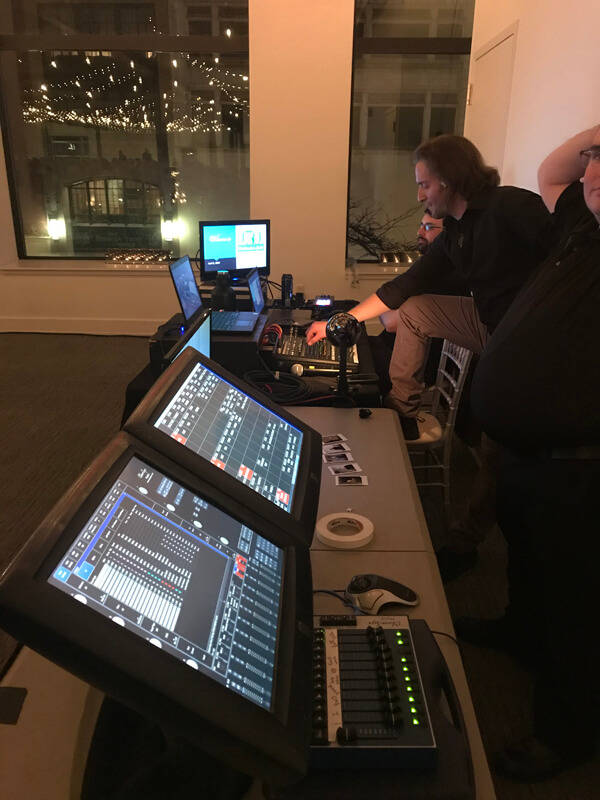 Live Performance Production - Francis AV staff setting up